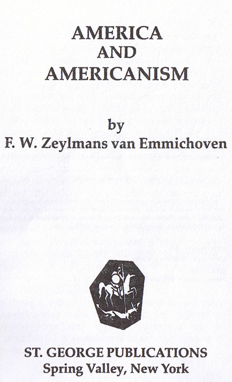Image for America and Americanism