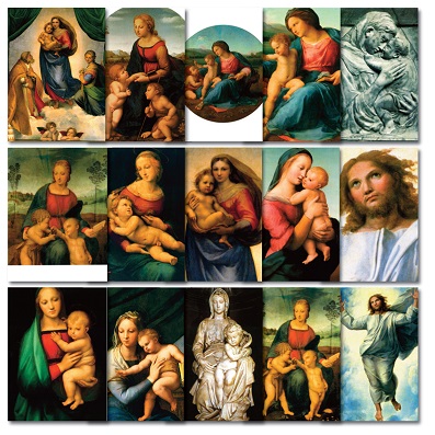 Image for <B>Madonna Postcards, set 15 </B><I> </I>