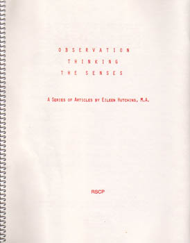 Image for <B>Observation Thinking The Senses </B><I> </I>