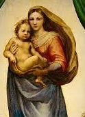 <B>Sistine Madonna Poster Large detail </B><I> </I> Image for <B>Sistine Madonna Poster Large detail </B><I> </I>