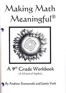 Image for <B>Making Math Meaningful: A 9th Grade Workbook </B><I> </I>