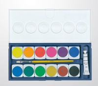 Image for <B>Nerchau Watercolour Set - 12 </B><I> Box Of 12 Colours With Tube Of White And Paint Brush</I>