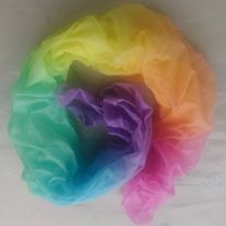 Image for <B>Muslin Playcloth, Pastel Rainbow 3m x 90cm </B><I> </I>
