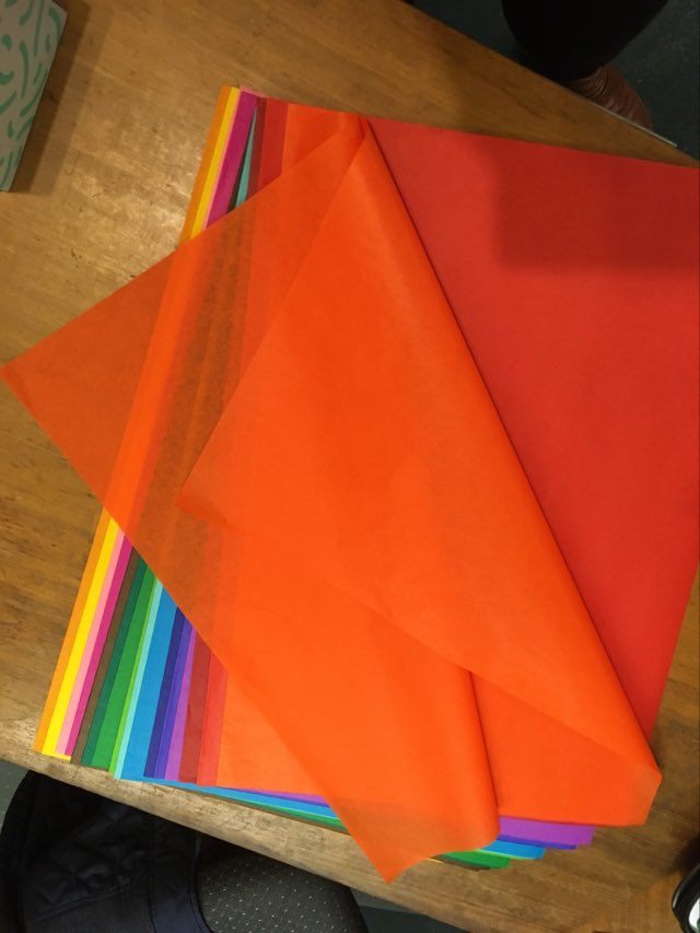 Image for <B>Silk Tissue Paper 18 colours </B><I> </I>