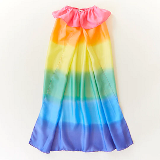 Silk cape with ruffles main image 0