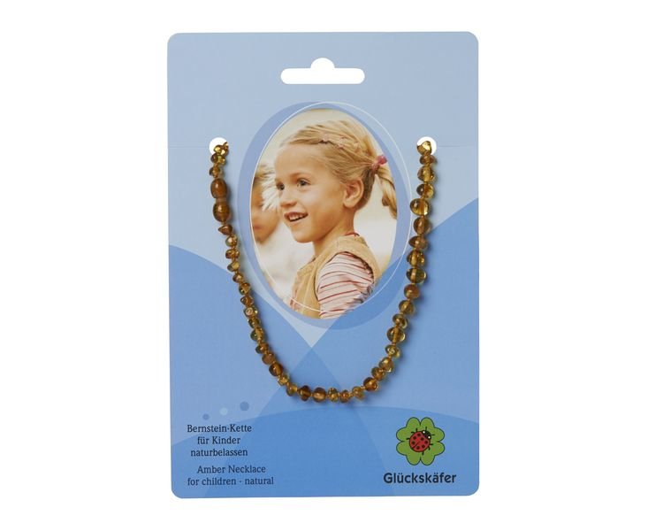 Image for <B>Amber necklace, 38 cm, dark colours </B><I> </I>
