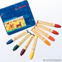 Image for <B>Stockmar Stick Crayons Sydney mix tin 8 </B><I> </I>