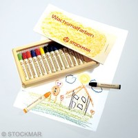 Image for <B>Stockmar Stick Crayons - 16 In Wooden Box </B><I> </I>