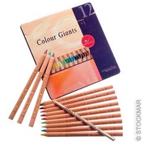 Image for <B>Stockmar/ AMS Pencils Waldorf Asstd.12 in tin case </B><I> Art Makes Sense Colour Giants</I>