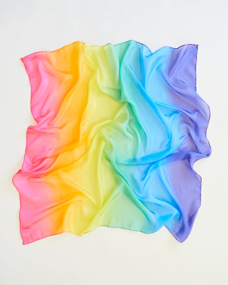 Image for <B>Enchanted Playsilk, Rainbow 90 x 90 cm </B><I> </I>