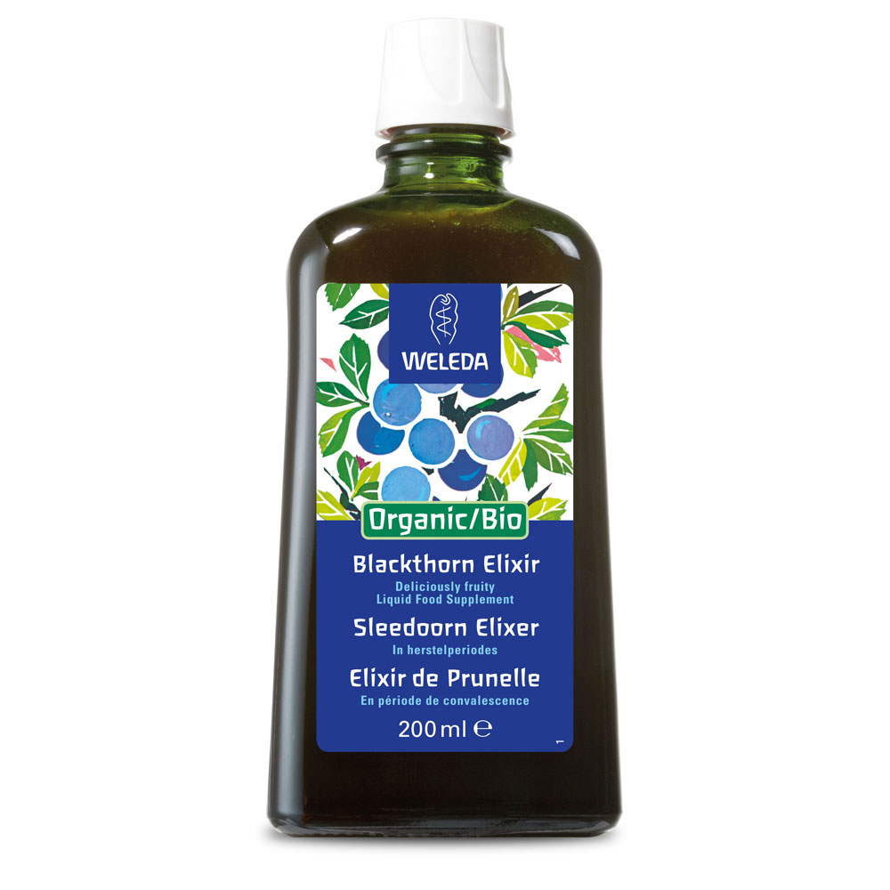 Image for <B>Weleda Organic Blackthorn Elixir, 200ml </B><I> Strengthens the body</I>