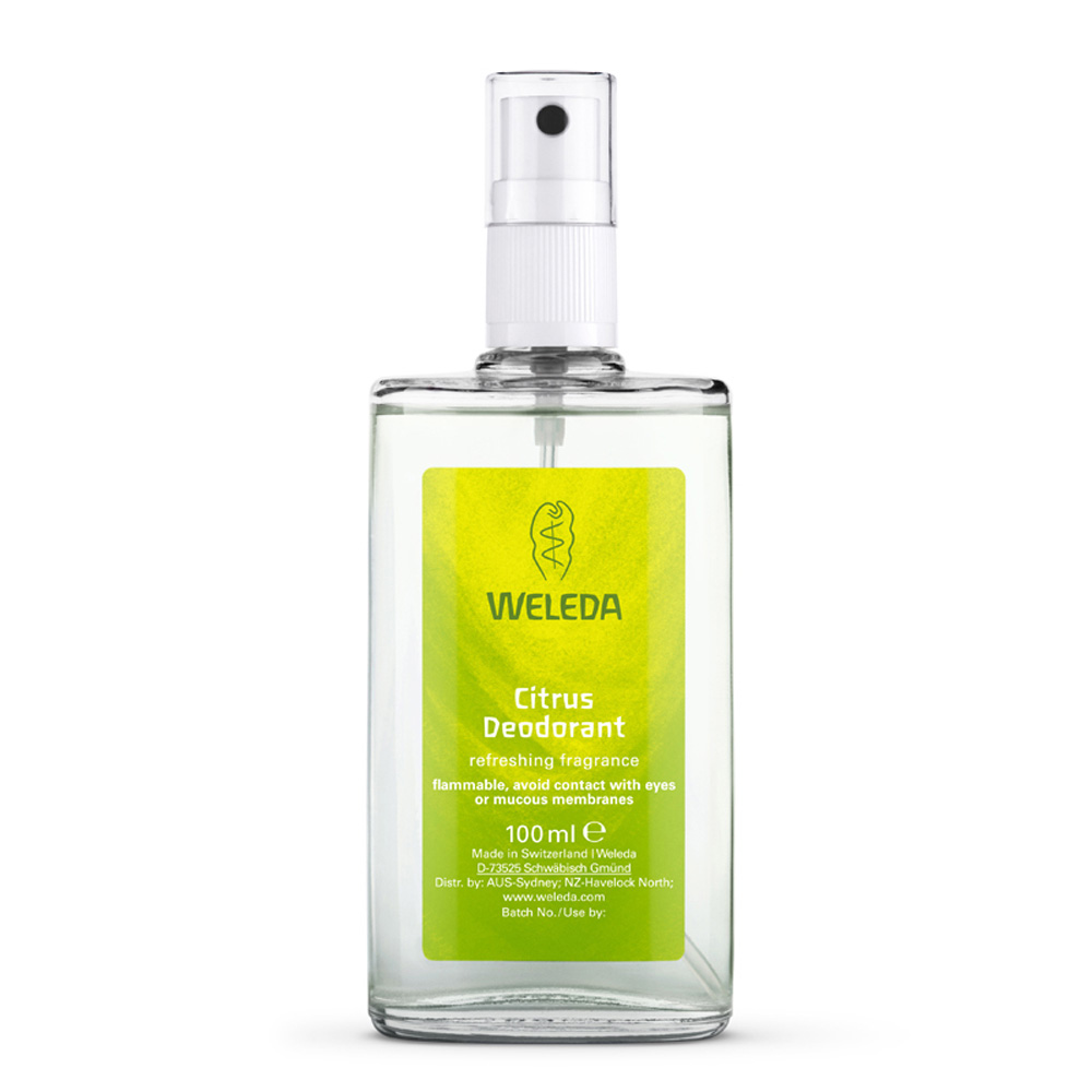 <B>Weleda Citrus Deodorant 100ml </B><I> Free of Aluminium Salts</I> Image for <B>Weleda Citrus Deodorant 100ml </B><I> Free of Aluminium Salts</I>